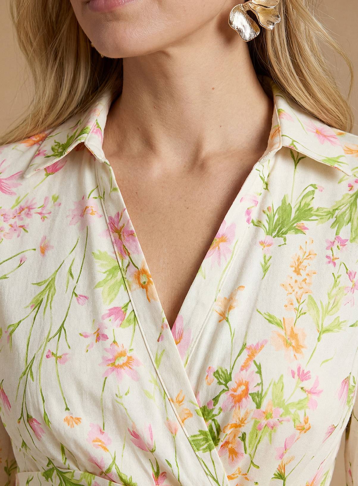 OASIS Cotton Poplin Maxi Occasion Shirt Dress 16 - Image 3